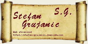 Stefan Grujanić vizit kartica